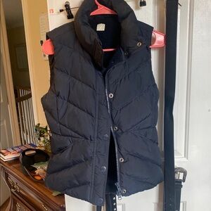 J Crew Women's Navy Blue Puffer Vest